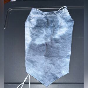 Open back halter top